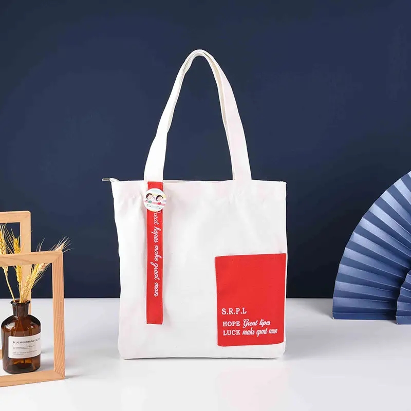 高端帆布袋定制學(xué)生單肩手提袋加印ogo廣告帆布包印圖案